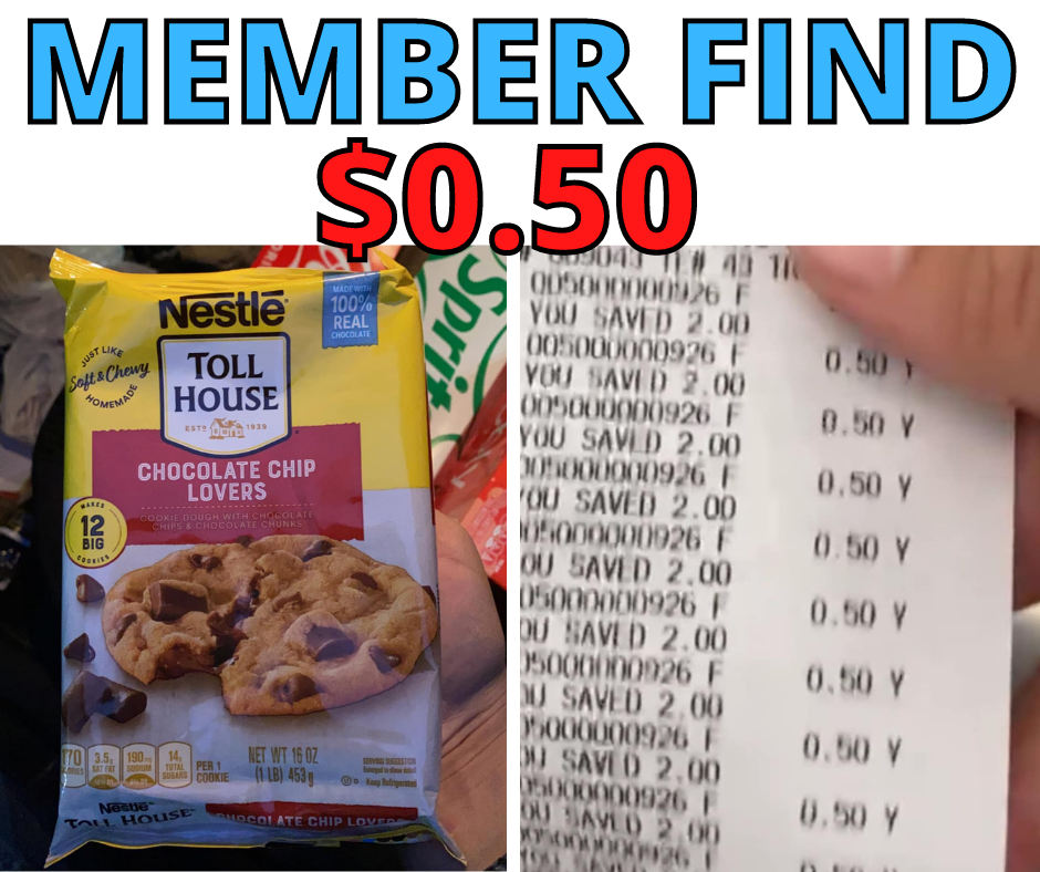 Nestle Toll House Cookie Dough ONLY $0.50!