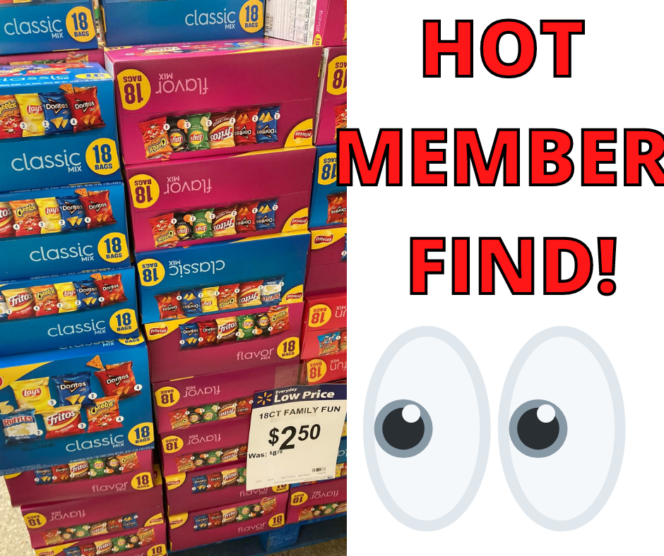 Frito Lay Variety Pack 18CT ONLY $2.50!