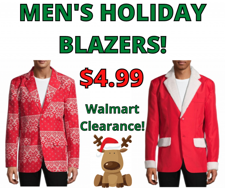 Men’s Holiday Blazers Just $4.99!