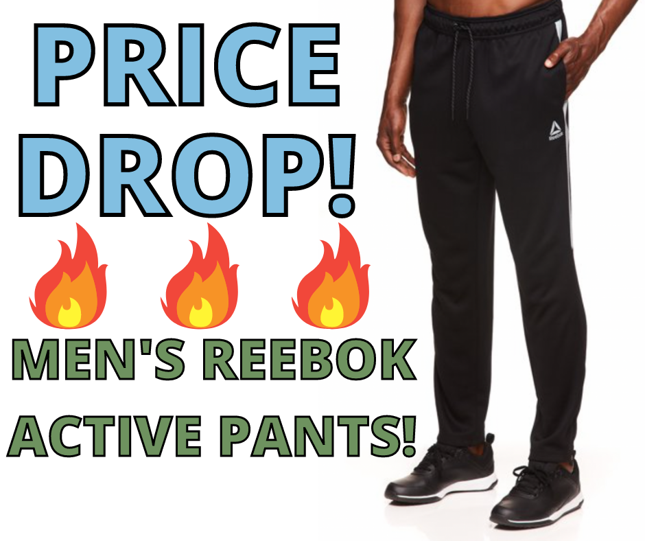 Men’s Reebok Active Pants! Hot Savings!