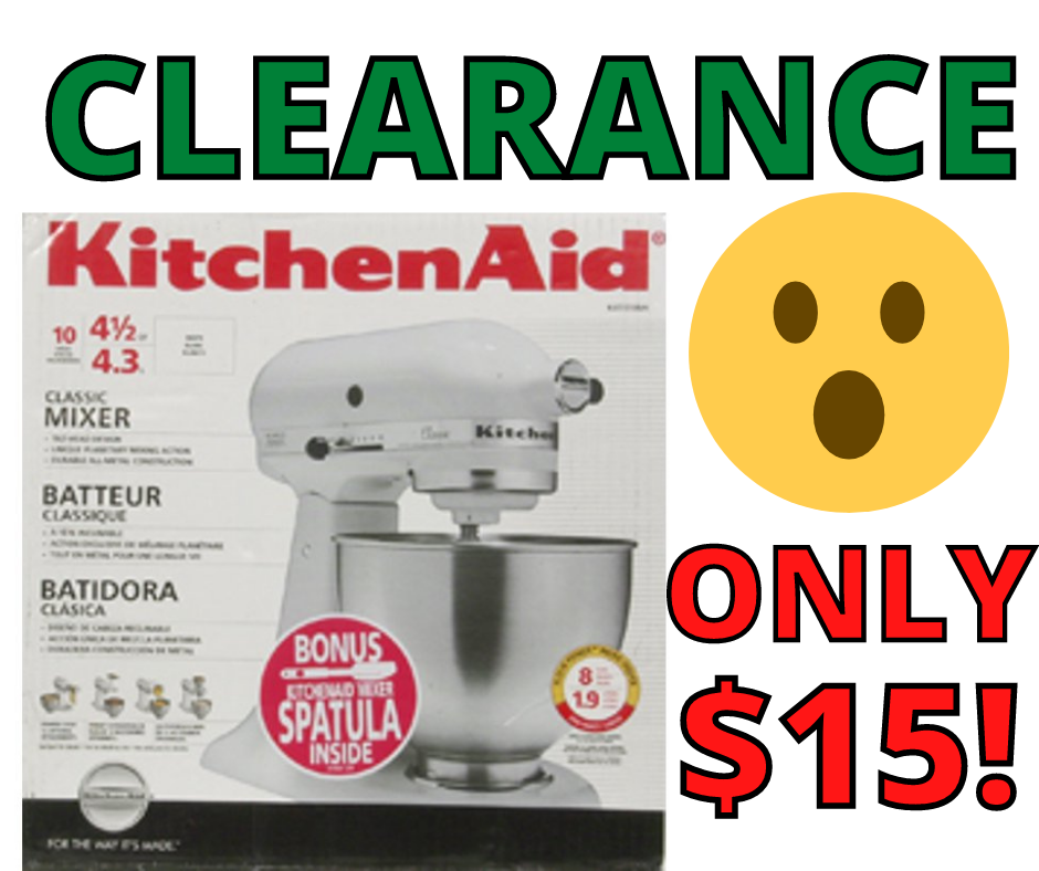 KitchenAid Classic Stand Mixer With Bonus Spatula only $15! (reg $229)