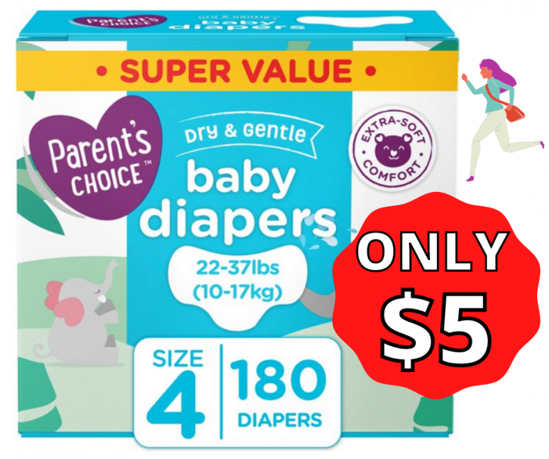 Parents Choice Baby Diapers ONLY $5!