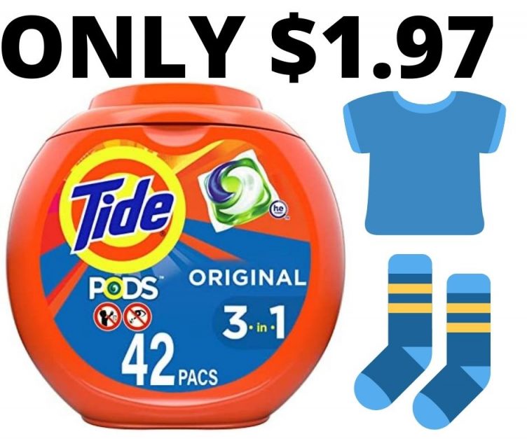 Tide Pods 42 Count Only $1