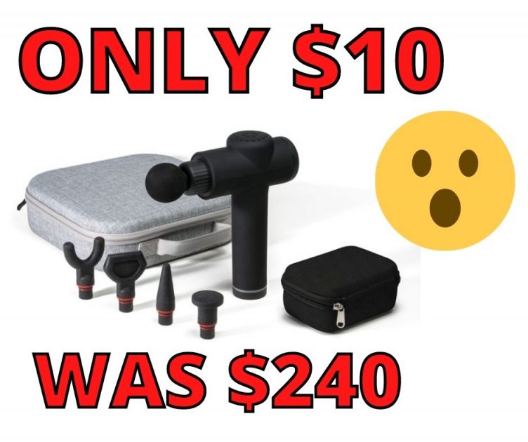 Sharper Image Power Boost Massage Gun Only $10 (Was $240)