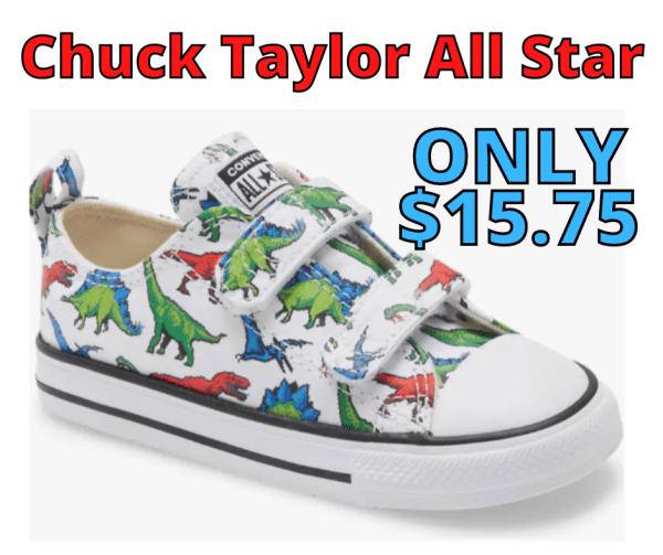 Chuck Taylor® All Star® 2v Dino Sneaker Only $15.75
