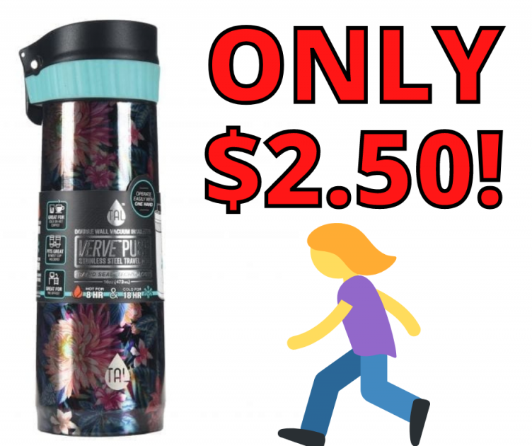 Tal Verve Stainless Steel Travel Mug Only $2.50 AT Walmart!