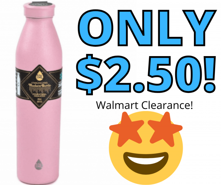 Tal 20oz Stainless Steel Water Bottle Just $2.50 at Walmart!! (was $9.94)!!!!!