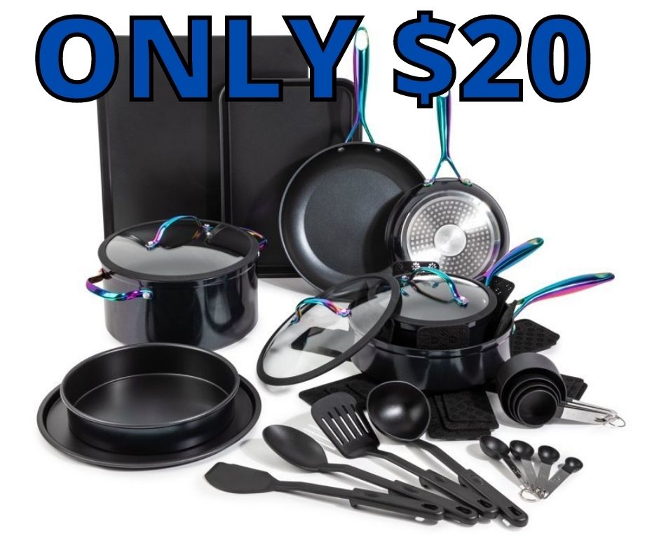 Thyme & Table 28 Piece Cookware & Bakeware Set Only $20