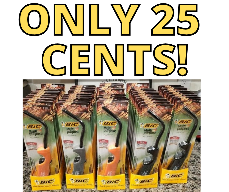 Bic Multipurpose Lighters only $.25 at Walmart!!!!!