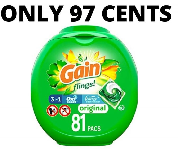 Gain Flings 81 Count Only 97 Cents!!