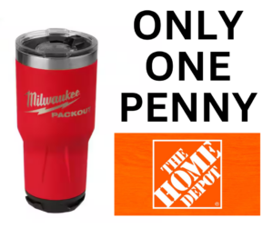 Milwaukee PACKOUT Red 30 oz. Tumbler RINGING UP FOR ONLY A PENNY