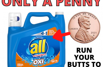 ALL LAUNDRY DETERGENT ONLY A PENNY AT LOWES