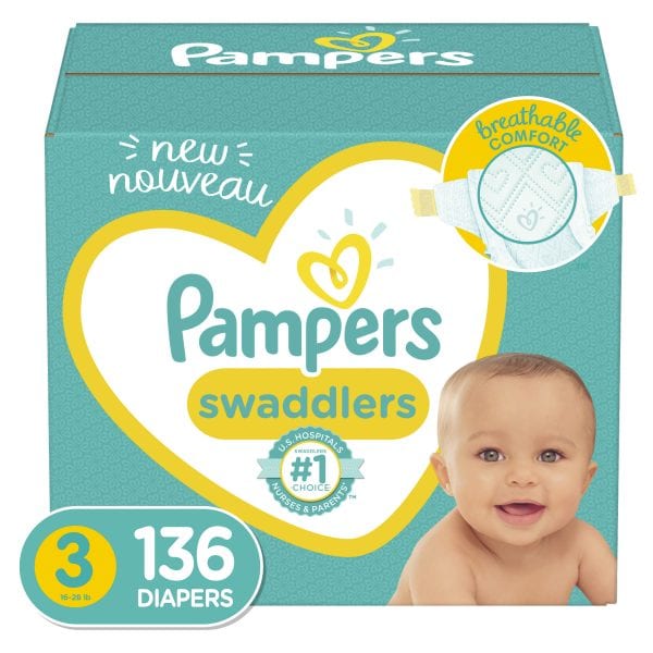 Pampers Swaddlers Diapers 136 ct ONLY $2.50