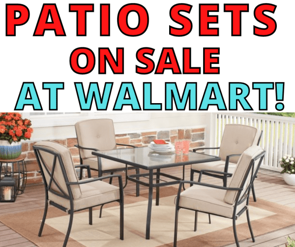 Patio Sets on sale at Walmart!