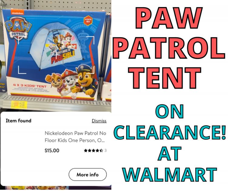 Paw Patrol Kids Tent On Clearance!
