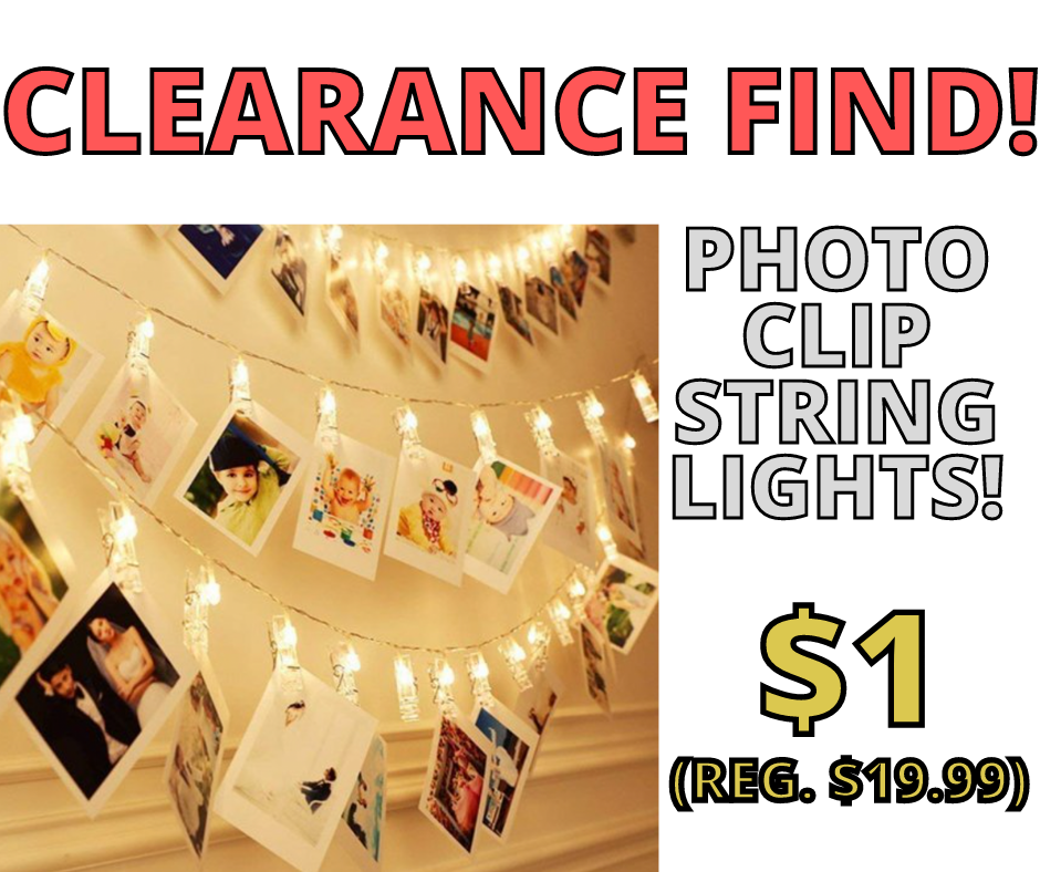 Photo Clip String Lights $1 At Walmart!