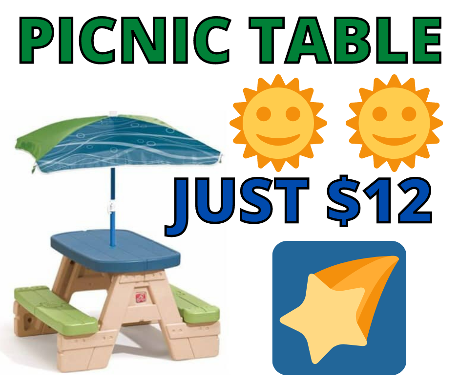 Step2 Picnic Table Only $12.00!