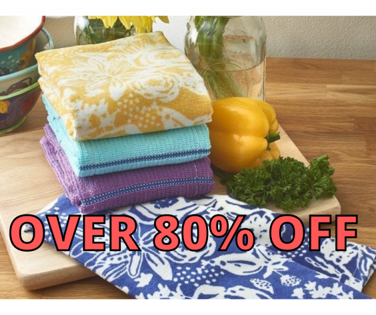 The Pioneer Woman 4 Pack Cotton Celia Kitchen Towels JUST $2.50 REG $14.88 at Walmart