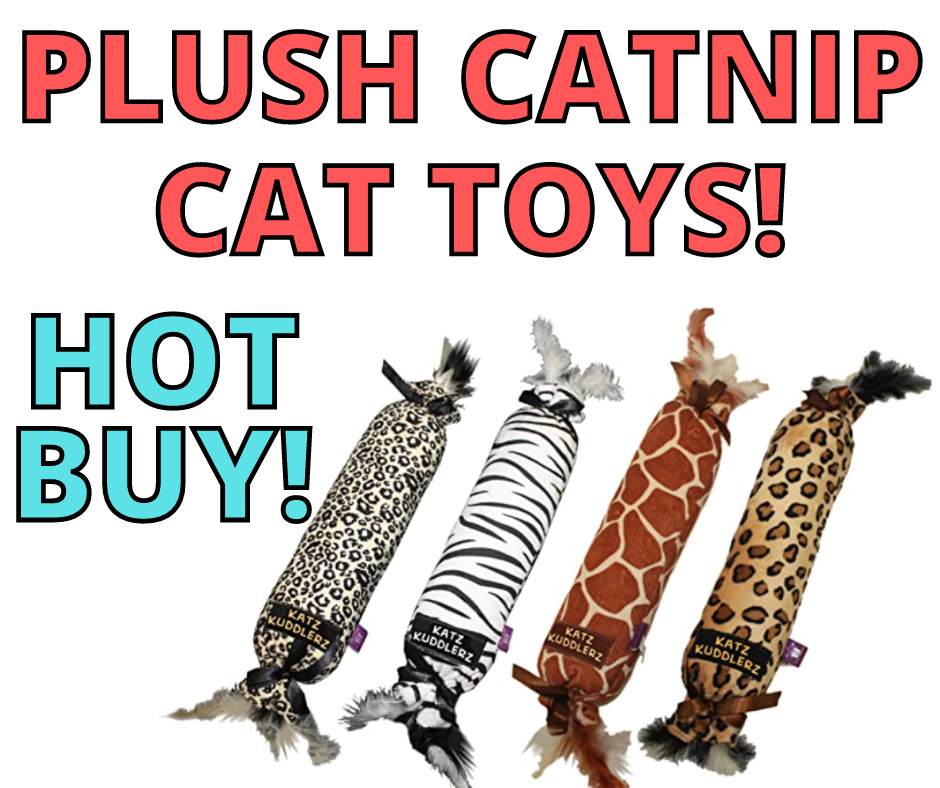 Plush Catnip Filled Cat Toys! On Sale On Amazon!