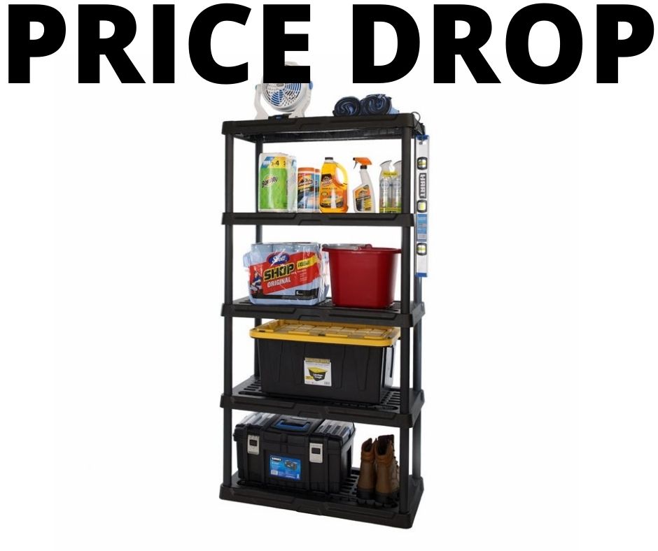 Hart 5 Tier Storage Shelves Price Drop Deal!