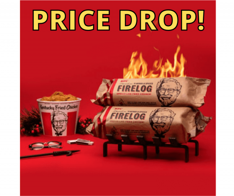 KFC Limited-Edition Firelog $9.88 at Walmart! ROLLBACK