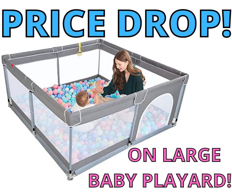 Large Baby Playard On Sale On Amazon!