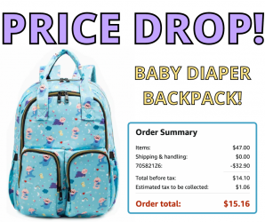 Baby Diaper Backpacks On Sale On Amazon!