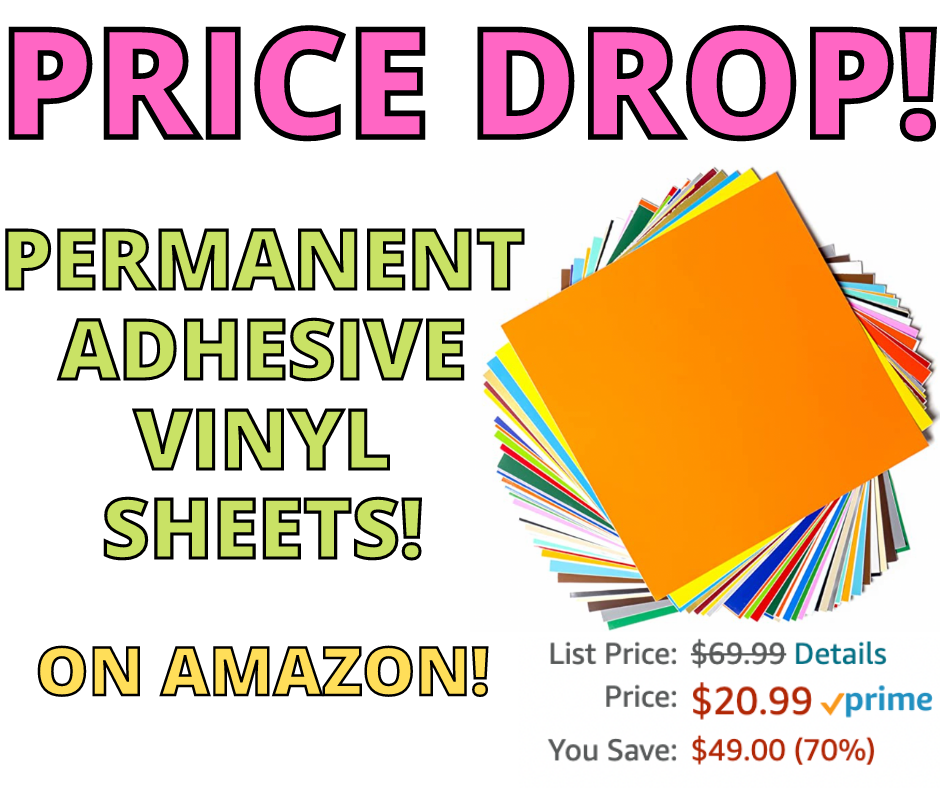 Permanent Adhesive Vinyl Sheets! Hot Find On Amazon!