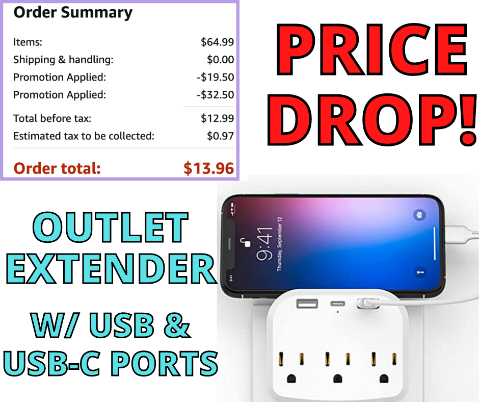 Outlet Extender! Double Discount Price Drop!