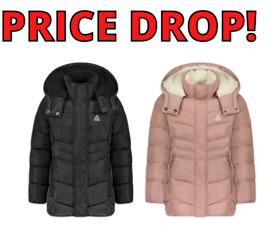 Reebok Hooded Winter Puffer Coat HOT PRICE DROP! WILL SELL OUT!
