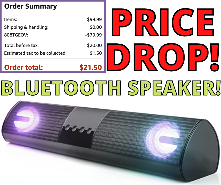 Bluetooth Dual Speaker! Major Sale On Amazon!