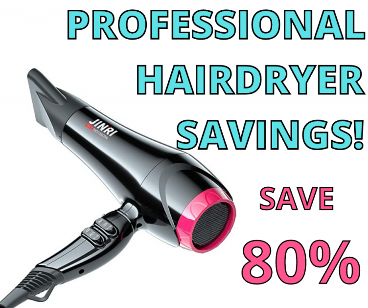 Professional Hair Dryer! 80% Off On Amazon!