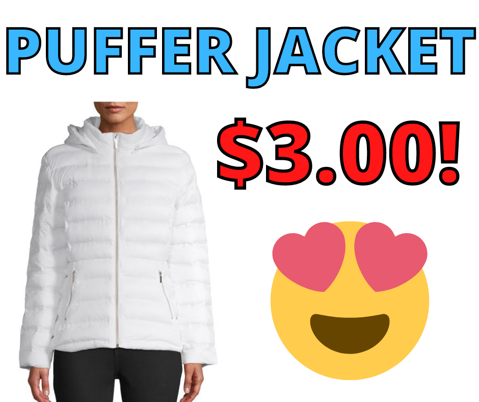 Puffer Jacket with Hood ONLY $3.00!!