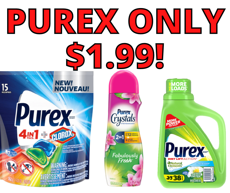 Purex Laundry Products ALL ONLY $1.99!