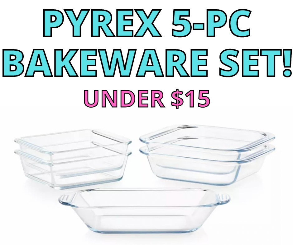 PYREX 5 PC BAKEWARE SET
