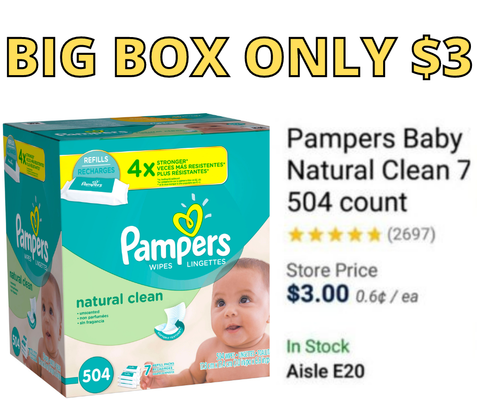 Baby Wipes One Clearance = HUGE Boxes Just 3 BUCKS!