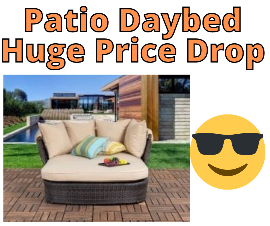 Tolbert Patio Daybed Huge Price Drop On Wayfair!