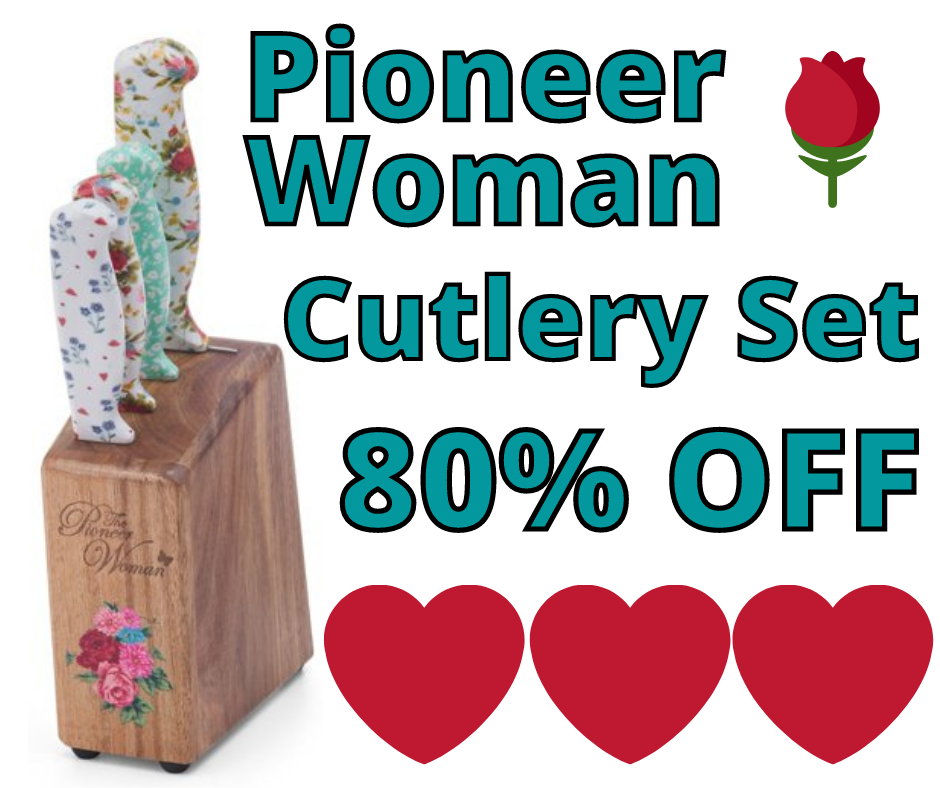 80% OFF The Pioneer Woman Cutlery Set!!!