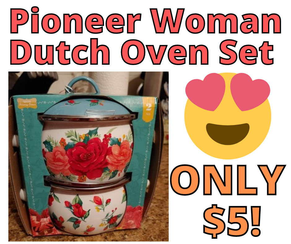 Pioneer Woman Dutch Oven Set ONLY 5