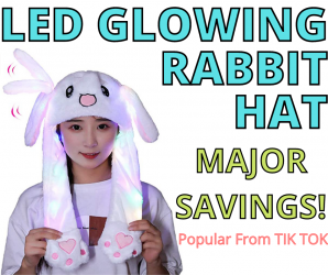 LED Glowing Rabbit Hat! Major Savings!