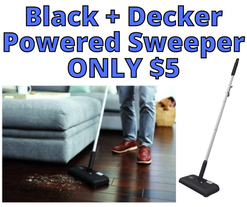 Black + Decker Powered Sweeper ONLY $5 At Walmart!