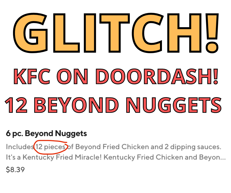 KFC GLITCH! Quantity Error On Beyond Nuggets!