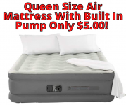 Queen Size Air Mattress With Built In Pump Only 5.00