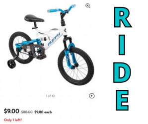 Huffy 16″ Bike only $9 at Walmart!!!!  (was $88!)