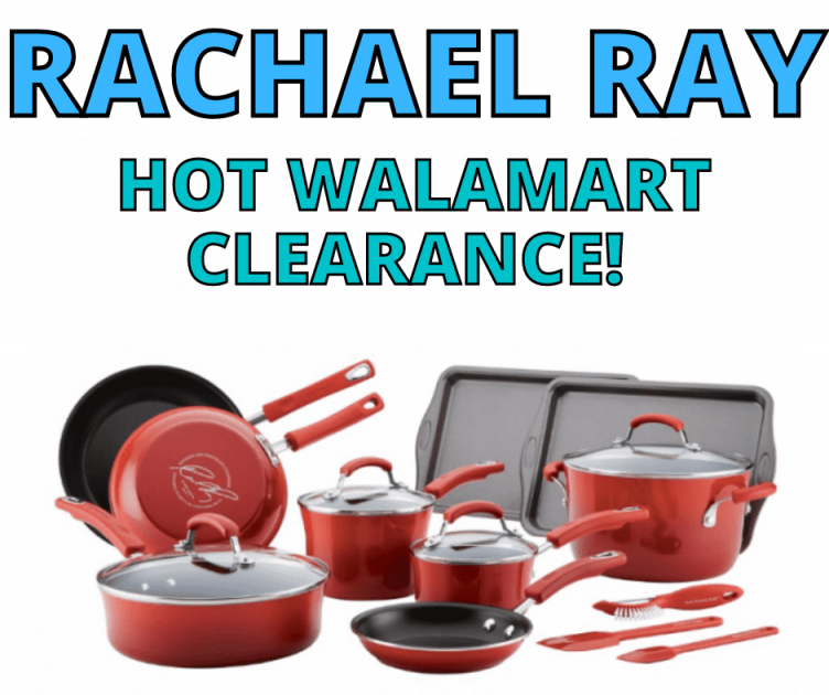 Rachael Ray 16pc Nonstick Cookware Set now $15.00!!!! (was $149) at Walmart
