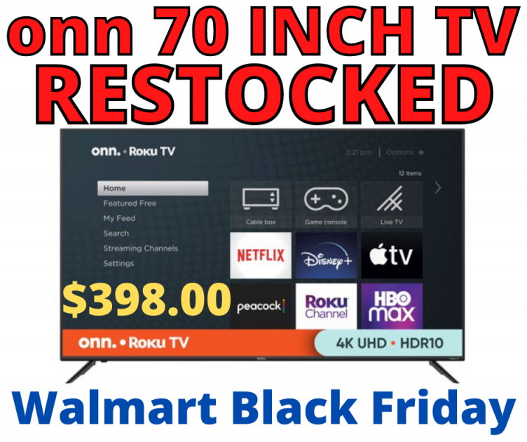 Walmart 70 Inch Black Friday TV Deal RESTOCKED!