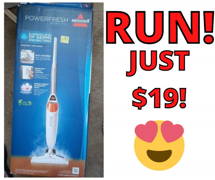 BISSELL PowerFresh Steam Mop ONLY $19 (Was $80) at Walmart!