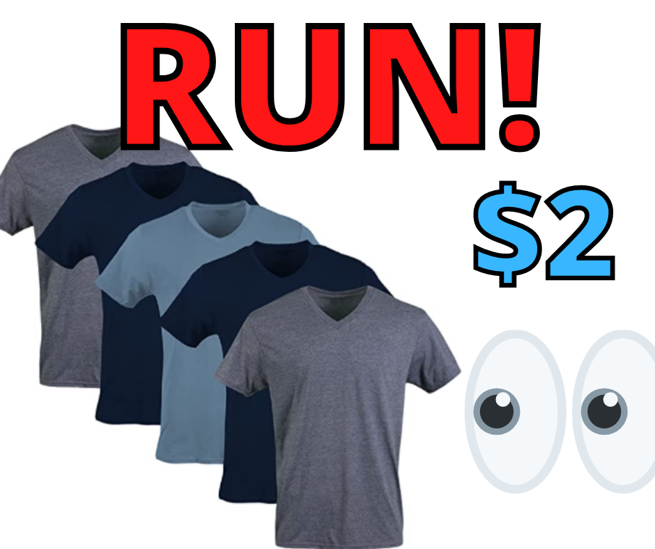 Gildan Men’s V-Neck T-Shirts HOT PRICE DROP!