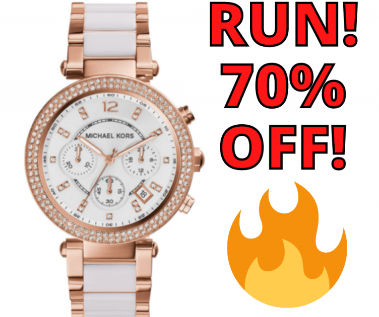 Michael Kors Parker Stainless Steel Watch NOW 70% OFF!