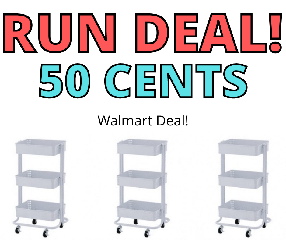 3 Tier Cart Only $0.50 at Walmart